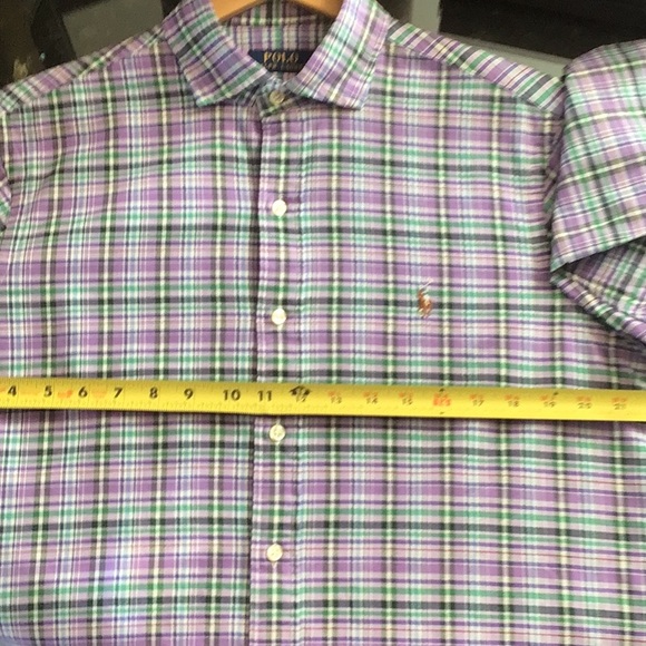 Ralph Lauren woven cotton long sleeve button down (Classic Medium) - Picture 10 of 10